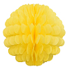 Бумажное украшение Цветочный шар-соты 30 см, желтый