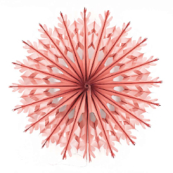 Снежинка фольгированная 45 см розовое золото