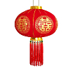 Китайский фонарь с кисточками Pro d-54 см, Благодать