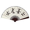 Веер для танцев 33х60см с рисунком, №2