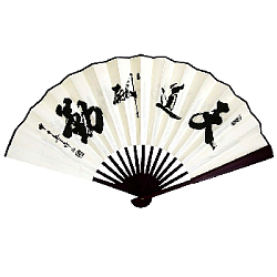 Веер 33х60см с рисунком, №2