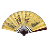 Веер для танцев 33х60см с рисунком, №7